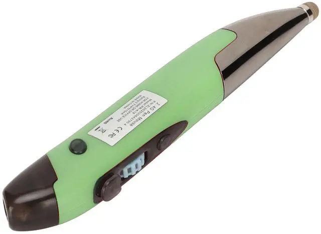 Alt view image 3 of 5 - Wireless Pocket Pen Mouse, Lychee Ergonomic 2-in-1 Adjustable Handwriting Mouse with Function, 800/1200/1600 DPI, for PC Laptop (Green)