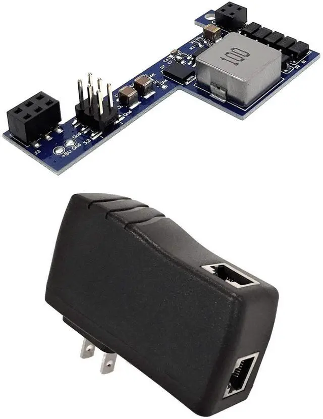 Main image of PoE Texas Raspberry Pi PoE Hat PoE Injector - Single Port Power Over Ethernet Passive PoE Adapter