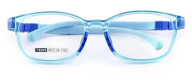 Main image of QYAJS Glasses Frame Children Blue Optical Eyelasses TR90 Flexible Bendable One-piece Safe Eyeglasses Girls Boy