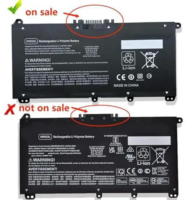 Alt view image 2 of 5 - HW03XL L97300-005 Laptop Battery Replacement for HP Pavilion 15-EG 15-EG00000 15-EH 15-EH0090WM DF15 15T-EG 15Z-EH 17-CN 17-CP 17S-CU 17T-CN 17Z-CP Series L96887-421 TPN-C131 HSTNN-IB90 HWO3XL