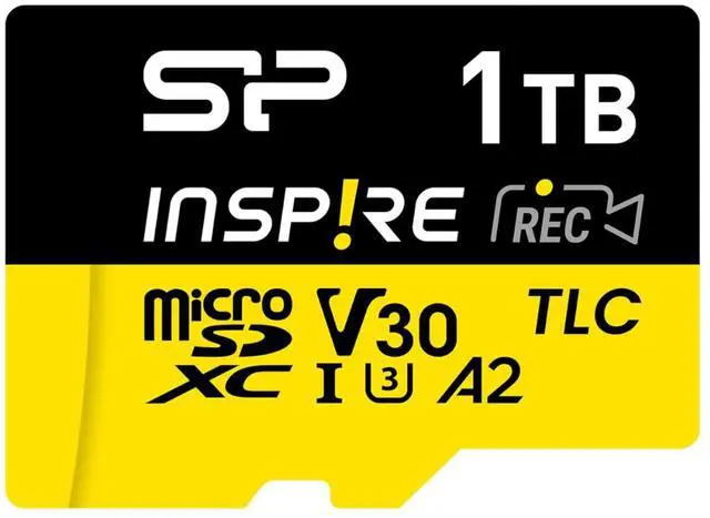Alt view image 2 of 5 - Silicon Power 1TB Inspire UHS-1 (U3) A2 TLC Micro SDXC Memory Card with USB Reader SP001TBSTXLA2VC2 NOT Compatible with Switch2
