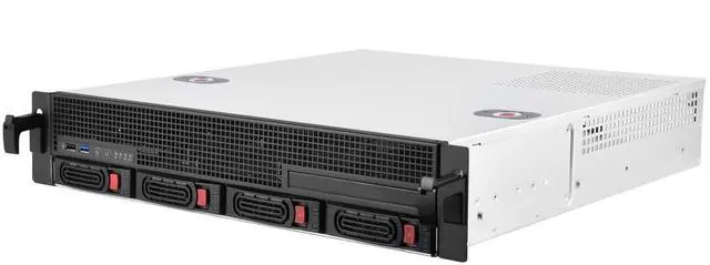 Main image of SilverStone Technology RM21-304 2U Micro-ATX Rackmount Server Chassis with Four 3.5" hot-swap Bays, SST-RM21-304