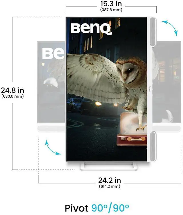 Alt view image 5 of 5 - BenQ EW2790U 27 4K 3840x2160 Premium Monitor with 95% P3 Color Coverage, Exclusive AI Contrast Technology, Built-in 5W Speakers, 1 USB Type-C, 3 HDMI Ports, Ergonomic Design, and Eye-Care Technology