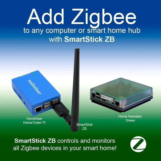 Alt view image 2 of 5 - HomeSeer SmartStick ZB  Long Range Zigbee USB Dongle | ERF32MG21 Chipset | Compatible with HomeSeer, Home Assistant, OpenHAB, Zigbee2MQTT