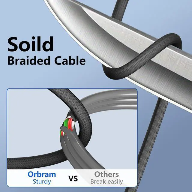 Alt view image 4 of 5 - USB C to Ethernet Cable 25 FT, Gigabit Network, Round Type C to RJ45 LAN Cord, Directly Connected, Thunderbolt 3/4 Compatible, for MacBook Pro/Air, iPhone 15, iPad Pro, Galaxy, Smartphone, Laptop, PC