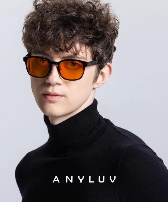 Alt view image 2 of 5 - ANYLUV Blue Light Glasses Men Women Computer Gaming Glasses Anti Eyestrain Lightweight Blue Light Blocking Glasses