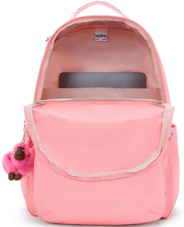 Alt view image 3 of 5 - Kipling Women's Seoul Bts 15" Laptop Backpack, Durable, Roomy with Padded Shoulder Straps, Built-In Protective Sleeve