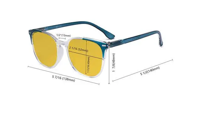 Alt view image 4 of 4 - Eyekepper 4 Pack Computer Reading Glasses for Women Blue Light Blocking Readers Amber Tinted +1.75