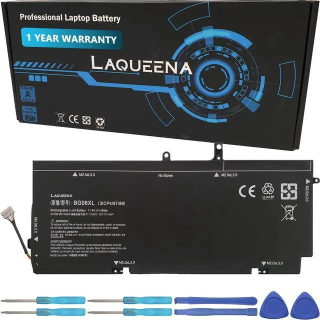 Main image of LAQUEENA BG06XL Laptop Replacement Battery for HP EliteBook 1040 G3 Series BG06XL BG06045XL 804175-181 804175-1B1 804175-1C1 805096-001 805096-005 HSTNN-IB6Z 11.4V 45WH/3780MAH 6-Cell