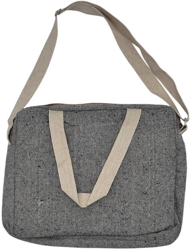 Alt view image 2 of 2 - Himalayan Hemp Laptop Bag (Gray)