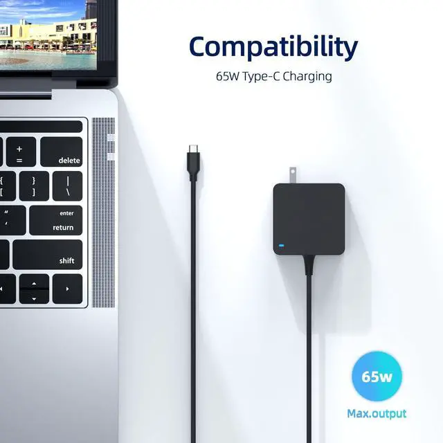 Alt view image 2 of 5 - 65W AC Charger Compatible with Samsung Galaxy Book Pro 360 NP950QDB NP930QDB NP935QDC NP950XDB NP930XDB 15.6 13.3 KA1US KA2US KB1US KE1US KE2US KD1US Laptop Power Supply Adapter Cord