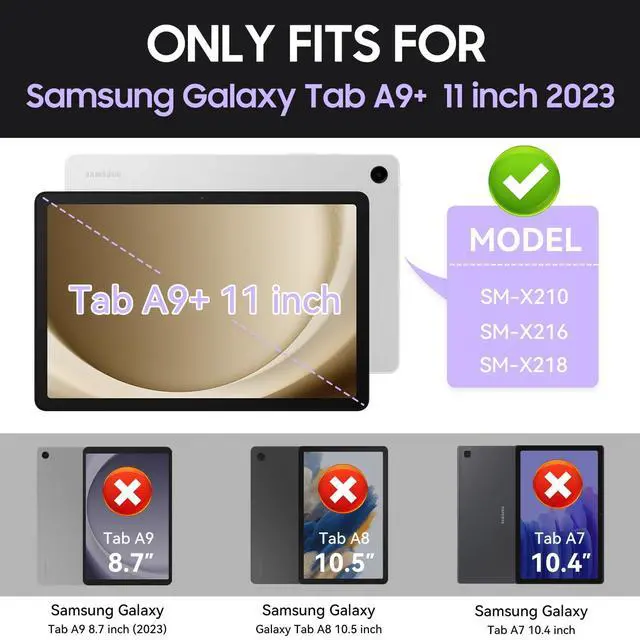 Alt view image 2 of 5 - MARIWIVI Case for Samsung Galaxy Tab A9+ 11 Inch 2023 Model (X210/X216/X218), Heavy Duty Shockproof Rugged Protective Case for Galaxy Tab A9 Plus Tablet (Camouflage+White)