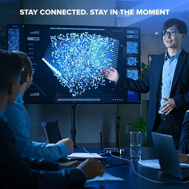 Alt view image 4 of 5 - Cat7 Ethernet Cable 6ft, 5-Pack (White) - Braided High-Speed Network LAN Cables for Gaming, Streaming, Router, Modem, PC, PS5, Xbox - Durable & Tangle-Free Design, 5-Pack