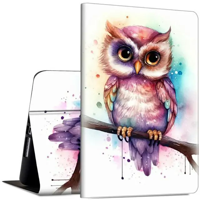 Main image of GFRGTFHYT Case for All-New Kindle Fire HD 10 & 10 Plus Tablet (11th Generation, 2021 Release) 10.1" Slim Lightweight PU Leather Shock-Proof Smart Stand Cover Case with Auto Wake/Sleep,Cute Owl Art