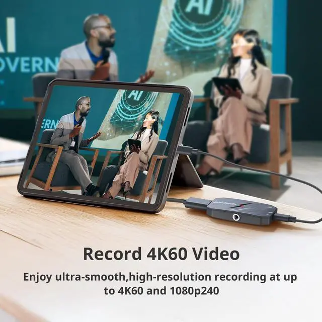 Alt view image 3 of 5 - AVerMedia 4K60 HDMI Capture Card for DSLR, Camcorder, Action Camera, Low Latency for Live Streaming & Video Conferencing on OBS, Zoom, Twitch, Compatible with Win11, Mac, iPad - CamStream 4K BU113G2