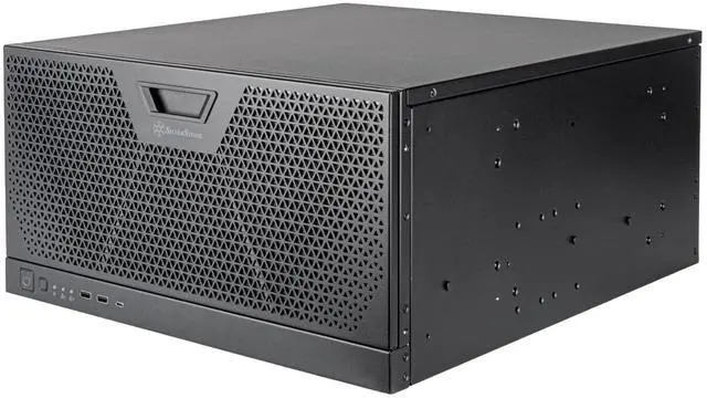 Main image of SilverStone Technology RM51 5U Rackmount Server Chassis with Dual 180mm Fans and Enhanced Liquid Cooling Capability, SST-RM51