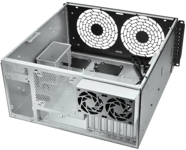 Alt view image 5 of 5 - SilverStone Technology RM51 5U Rackmount Server Chassis with Dual 180mm Fans and Enhanced Liquid Cooling Capability, SST-RM51