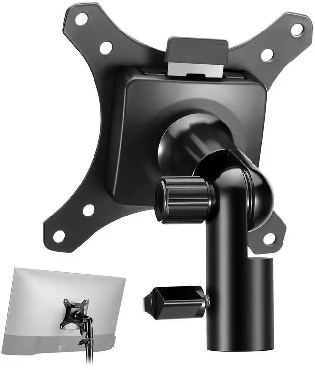 Main image of NEEWER Monitor Mount Adapter with Quick Release VESA Mount, 270° Adjustable Metal 5/8" C Stand Light Stand Adapter for Impact Screen Outdoor TV up to 17-32", Max Load 17.5lb/8kg, MA010