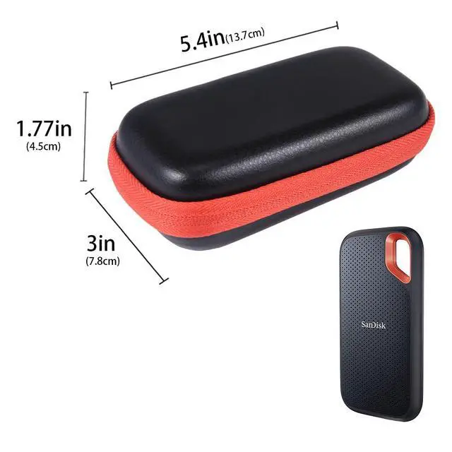 Alt view image 2 of 5 - Leayjeen Hard Drive Case Compatible with Sandra Ultimate Portable Solid State Drive SSD SDSSDE30/61/81 500GB 1TB 2TB 4TB Protective Storage Case (Case Only)