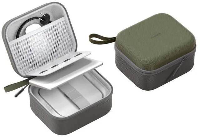 Main image of Hagibis Electronic Organizer Travel Case Bag for Mac mini M4/M4 Pro 2024, Portable Carry Case for Cable, Charger, SD Card, Mouse, USB Flash Disk (Green)