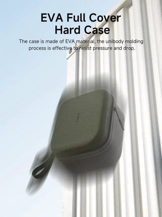 Alt view image 5 of 5 - Hagibis Electronic Organizer Travel Case Bag for Mac mini M4/M4 Pro 2024, Portable Carry Case for Cable, Charger, SD Card, Mouse, USB Flash Disk (Green)