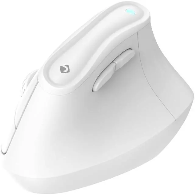 Main image of J-Tech Digital Wireless Mouse, Vertical Ergonomic Mouse with 2.4G Wireless & Bluetooth for 3 Multi-Device Function, Adjustable DPI Modes, Compatible with PC, Mac, Laptop - White