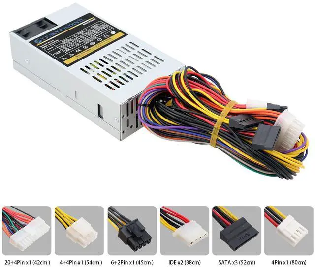 Alt view image 5 of 5 - 300W Power Supply Mini ITX Flex ATX PSU Non Modular Computer Power Supplies for POS IPC Server Desktop PC Fits Small Form Factor Cases