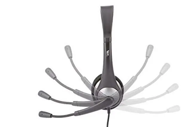 Alt view image 2 of 4 - Cyber Acoustics Stereo Headset, 3.5mm Stereo & Y-Adapter for Separate Headphone & Mic Connection, K12 School Classroom and Education (AC-204) (4 Pack)