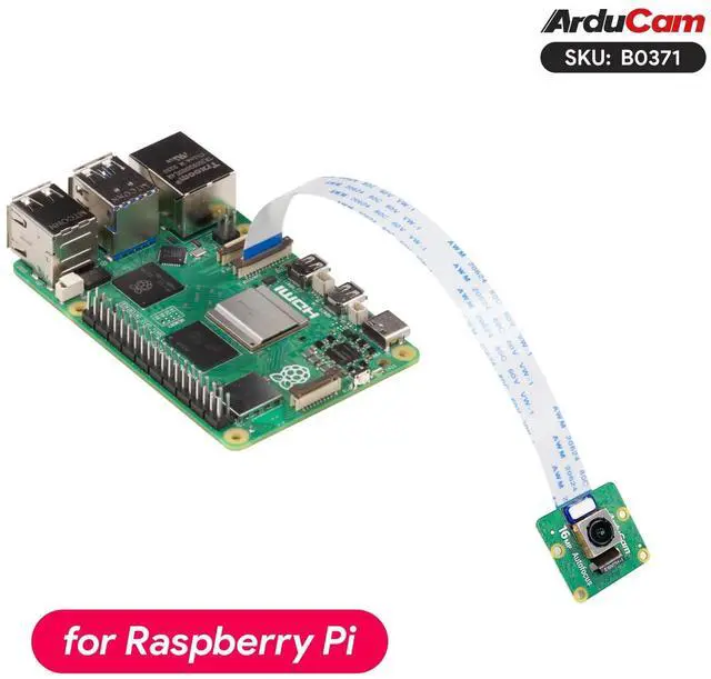 Alt view image 5 of 5 - Arducam Hawkeye for Raspberry Pi Camera Module with Case, 64MP Autofocus Camera with ABS Shell, Compatible with Raspberry Pi 5/4/3/2/Zero/W/Zero WH