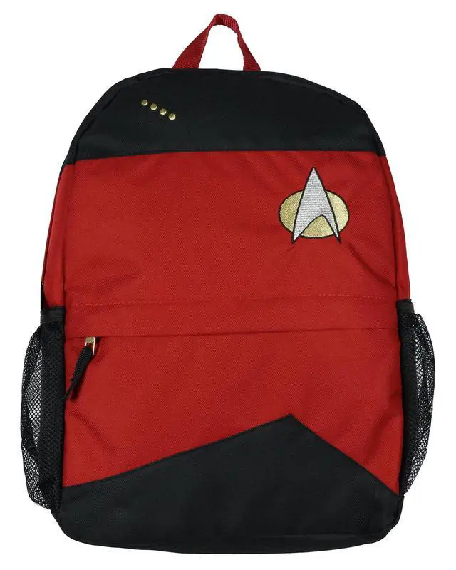 Alt view image 2 of 5 - Star Trek Backpack The Next Generation TNG Enterprise Picard Uniform Fleet Badge Laptop Bag