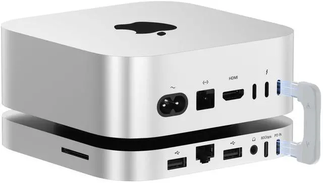 Main image of Beelink EX Mac mini M4 Dock & Stand with 80Gbps USB-C, Mate Mini-A Hub with Dual NVMe SSD Slot(up to 16TB), 2.5G LAN, 2 USB-A3.0, USB-C(PD3.0), SD4.0 Card Reader, 3.5mm Audio for Mac mini M4/ M4 Pro