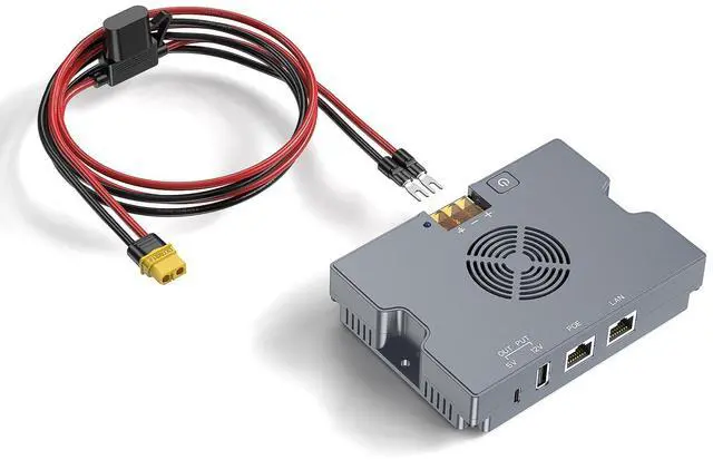 Alt view image 2 of 5 - MSAFF 350W PoE Injector for Starlink Standard, Enterprise & Performance Gen3-9-36V to 52V 6A Output - USB-A 12V/1.5A & Type-C 5V/3A - XT60 Cable Included- Smart Cooling Aluminum Case