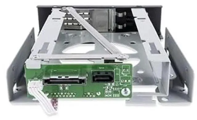 Alt view image 2 of 5 - ICY DOCK 3.5 inch SAS/SATA HDD Hard Drive Mobile Rack Tool Free Enclosure for 5.25" Bay | TurboSwap MB171SP-1B