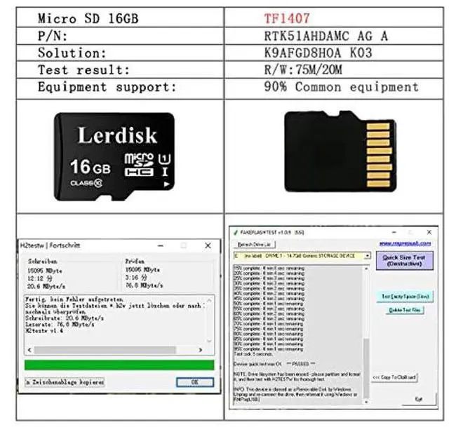 Alt view image 4 of 5 - Factory Wholesale 16GB Micro SD Card 6-Pack U1 Class 10,60MB/s Read for 1080P Camera,Game Console, Drone,Android Phone (6x16GB)