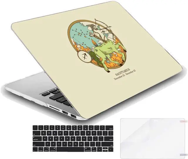 Alt view image 2 of 5 - MINGDAO Case Compatible with MacBook Pro 14 inch Hard Protective Shell with Keyboard Cover ( A2442 M1 Pro/Max , 2021 Release ) - Zidiac Sign of Sagittarius