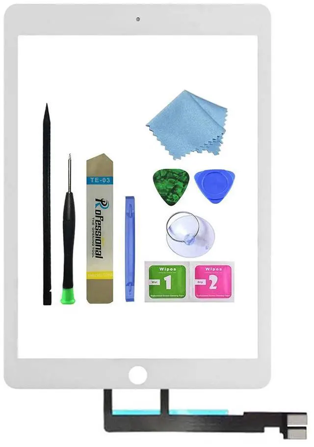 Main image of Zentop for White iPad pro 9.7 Touch Screen Digitizer Glass Replacement (Not LCD) Modle A1673 A1674 A1675 with Tool Repair Kit.
