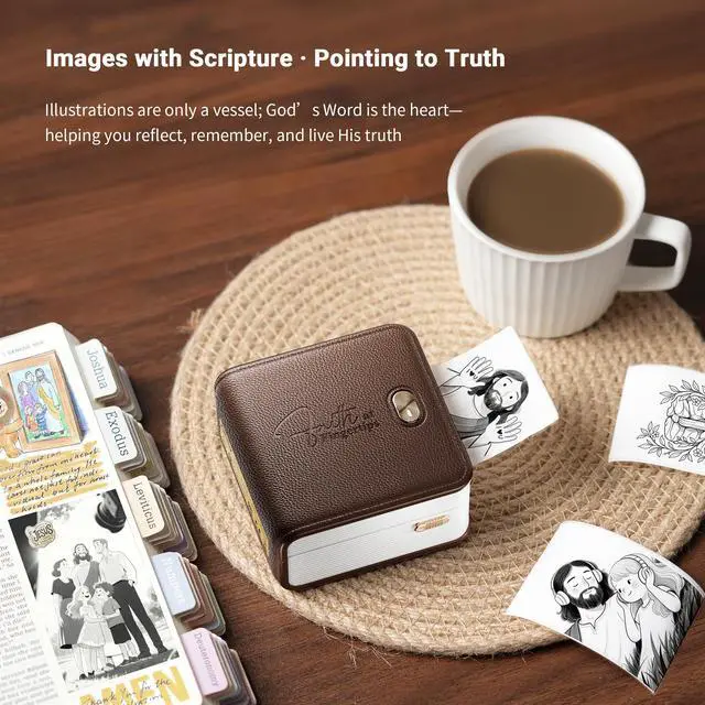 Alt view image 3 of 5 - FaithTag Bible Verse Sticker Tabs Study Supplies Kit - F21, Religious Gifts for Christian Women, Men, Teen, Kids, Study Journal, Crafts, Coloring, Bookmarks, Church,Note, Party Favors - Brown