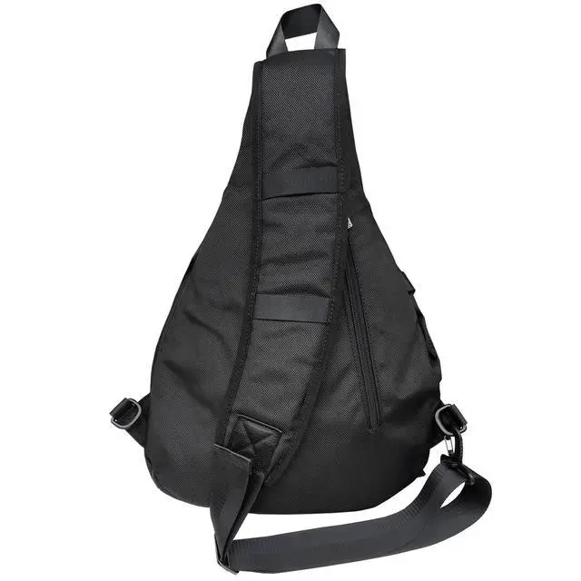 Alt view image 3 of 5 - Innturt Large Sling Bag Backpack Pack 13" 14" Laptop Bag Satchel Festival Travel Black