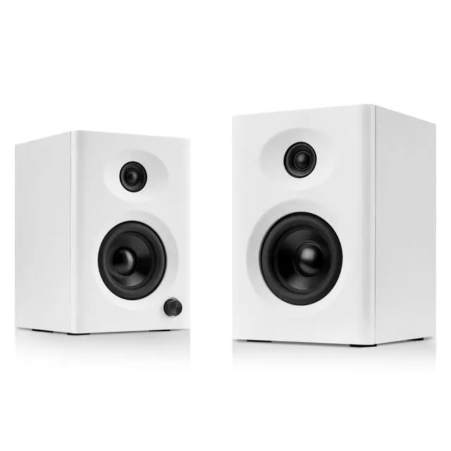Alt view image 5 of 5 - NSY Audio Computer Speakers for Desktop PC, Max 60W Powerful Sound, RCA to 3.5mm Cable, Compact Bookshelf Speakers for Home Office, Small Rooms