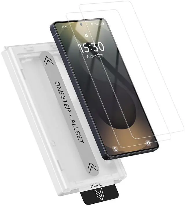 Main image of posidentists 2 Pack Screen Protector for Galaxy S25 Ultra6.9" ,Galaxy S25 Ultra Screen Protector with 1-Second Auto-Install,9H Hardness, Military-Grade Shatterproof, Full Coverage, HD Clear Glass fi