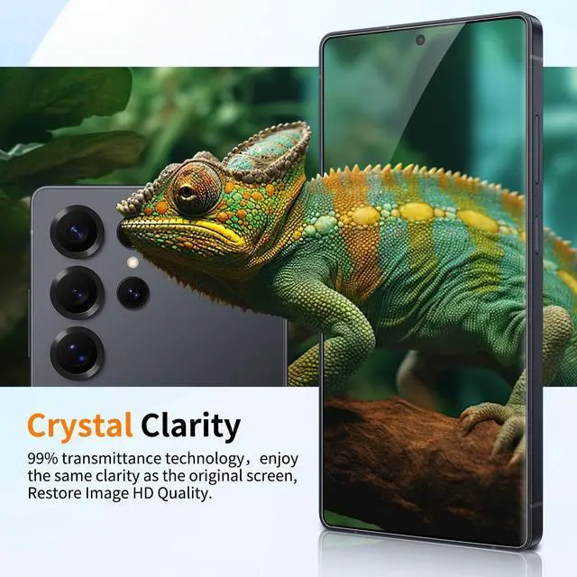 Alt view image 3 of 5 - posidentists 2 Pack Screen Protector for Galaxy S25 Ultra6.9" ,Galaxy S25 Ultra Screen Protector with 1-Second Auto-Install,9H Hardness, Military-Grade Shatterproof, Full Coverage, HD Clear Glass fi