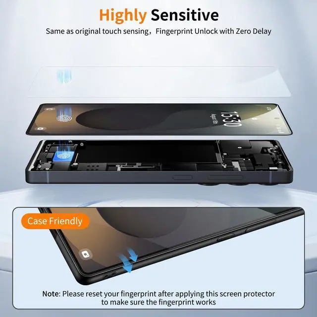 Alt view image 5 of 5 - posidentists 2 Pack Screen Protector for Galaxy S25 Ultra6.9" ,Galaxy S25 Ultra Screen Protector with 1-Second Auto-Install,9H Hardness, Military-Grade Shatterproof, Full Coverage, HD Clear Glass fi