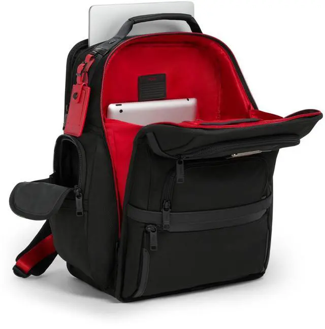 Alt view image 2 of 5 - Tumi Men's Brief Pack, Black/Red, One Size