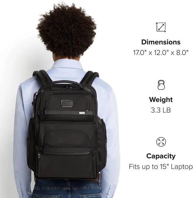 Alt view image 5 of 5 - Tumi Men's Brief Pack, Black/Red, One Size