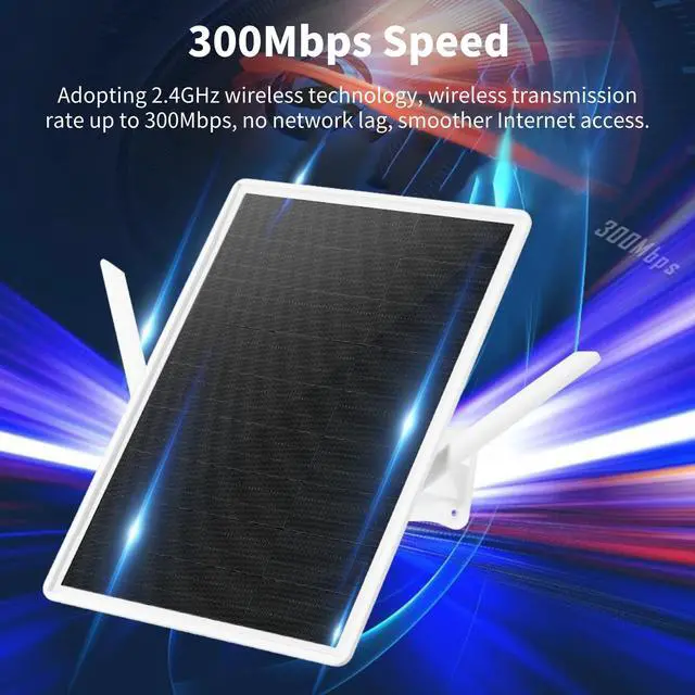 Alt view image 5 of 5 - Solar Outdoor Repeater, WiFi Extender Signal Booster, 15W Solar Panel and 20000mAh Battery, 2.4G/5G WiFi Repeater 300Mbps, Extends Coverage Up to 328ft, IP66 Rain Proof