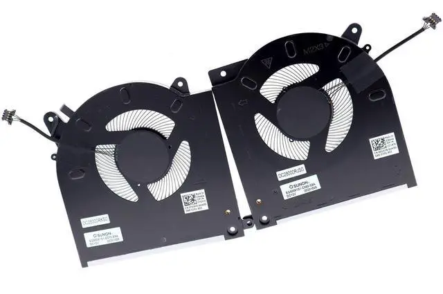 Alt view image 5 of 5 - Deal4GO 12V/1A CPU Cooling Fan D1X38 0D1X38 w/Graphics GPU Fan Set TG9V0 0TG9V0 Replacement for Dell Alienware M15 R3 M15 R4 (with RTX 2070 3070 3080)