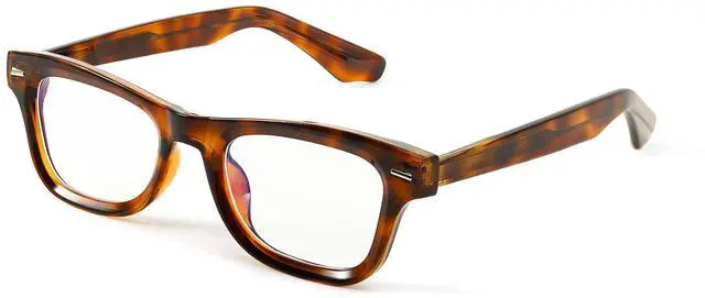 Main image of SIPHEW Women's Blue Light Blocking Glasses - Narrow Rectangular Acetate Tr90 Frame Anti Blue Light Glasses for Women