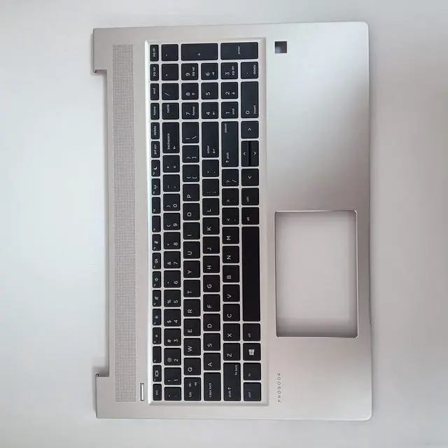 Alt view image 5 of 5 - Replacement for HP Probook 450 455R G6 450 455 G7 Laptop Upper Case Palmrest Non-Backlit Keyboard Assembly Part L45091-001 Top Cover Silver