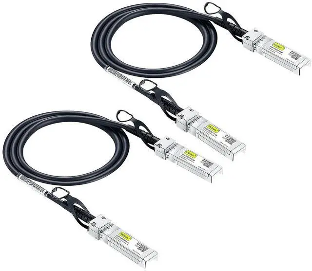 Main image of 10Gtek 10GBase-CU 1.2-Meter (3.9ft) SFP+ to SFP+ DAC Cable, 2-Pack, Aluminum Case, Compatible with Cisco, Ubiquiti, Fortinet and More