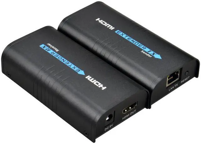 Main image of Mirabox HDMI Extender 400ft(120m),1 to Many Over IP LAN Switch,1080P@60Hz Full HD Video and Audio by Single Cat5 Cat5e Cat6 Cat6e Cat7 Cable,Transmitter and Receiver